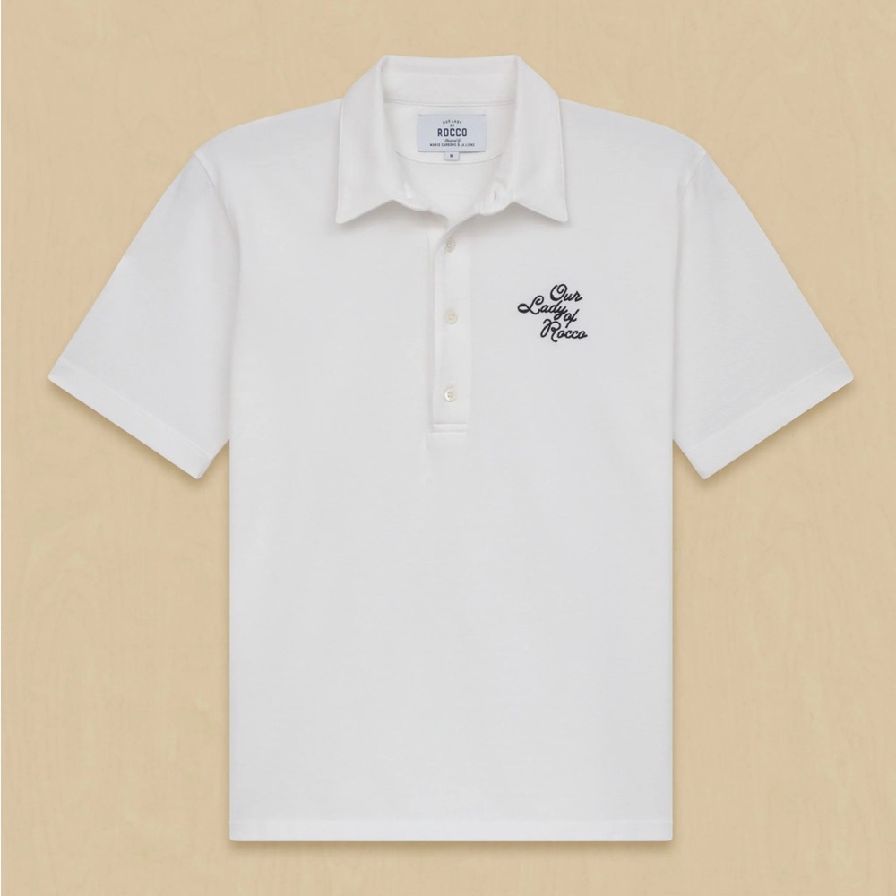 La Ligne Our Lady‎ of Rocco White Pique Polo